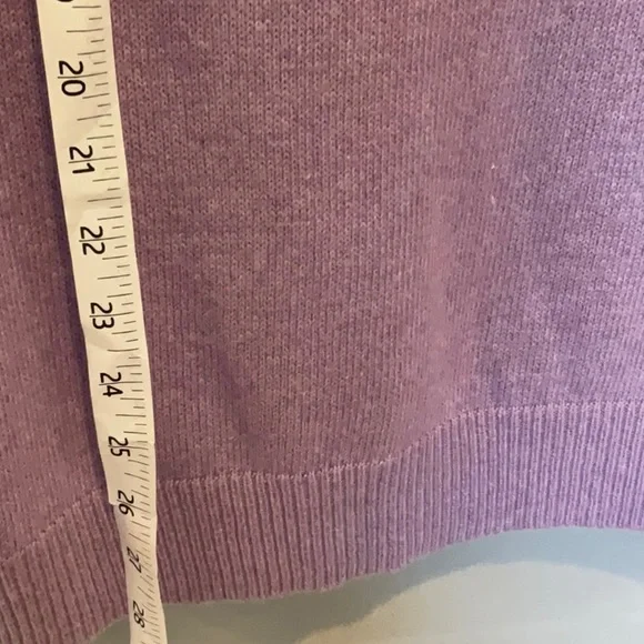 Old Navy Blue  & Lavender V-Neck Sweater Lightweight Knit, xl - Picture 12 of 15